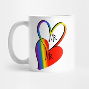 Gay Love, LGBTQ, Pride, Mr and Mr, Gay Wedding Mug